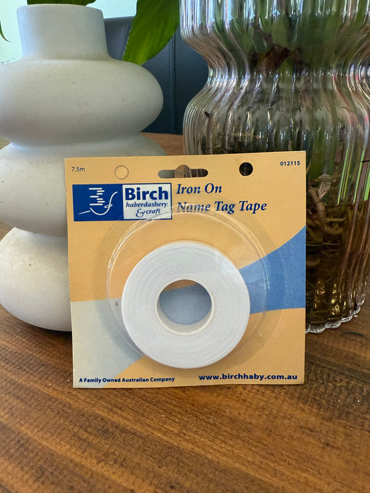 IRON ON NAME TAG TAPE 7.5MT