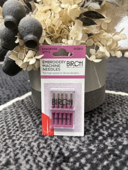 NEEDLE BIRCH MACHINE EMBROIDERY ASST 75-90
